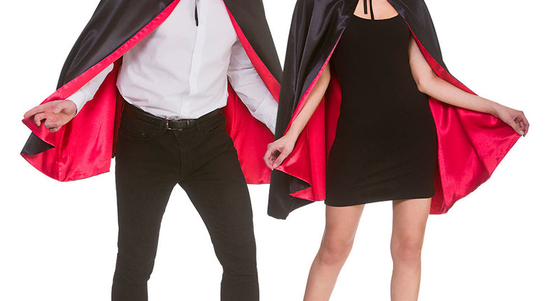 Wicked Costumes Vampieren cape unisex satijn 140cm