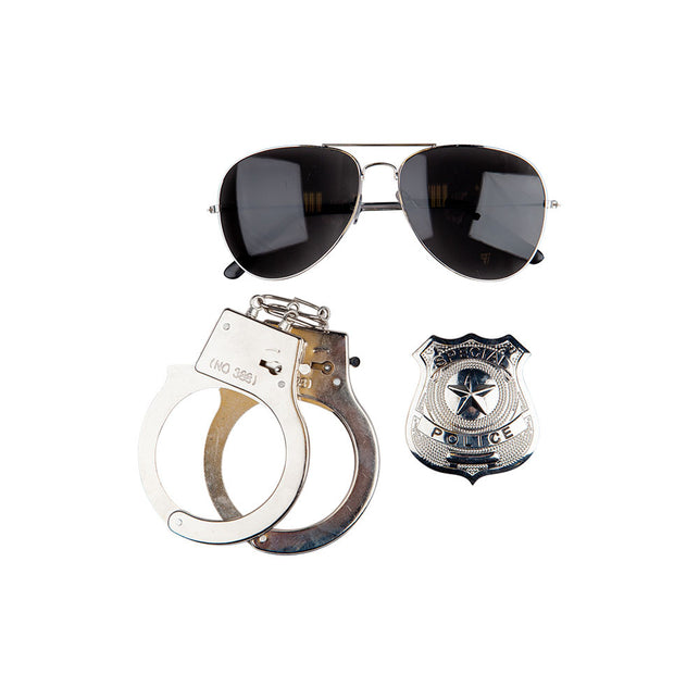 Wicked Costumes Verkleed set politie agent 3-dlg