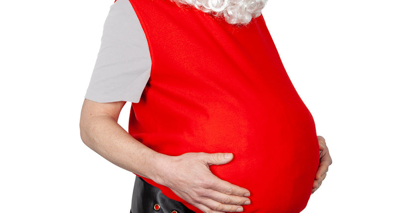Wicked Costumes Vest met opgezette nep  buik voor Kerstman