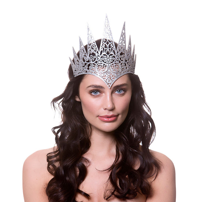 Wicked Costumes Zilveren fantasie kroon Malou