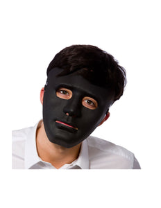 Wicked Costumes Zwart robot masker plastic