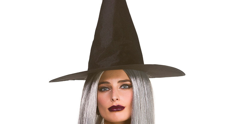 Wicked Costumes Zwarte heksenhoed fluweel