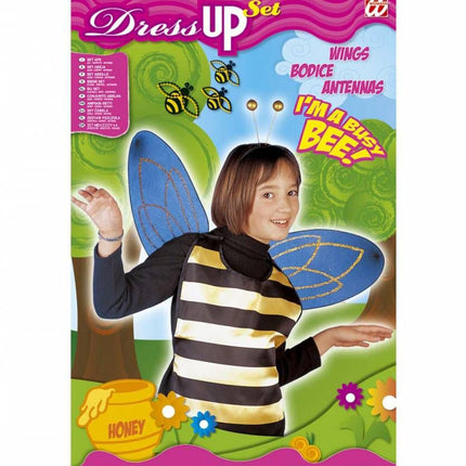 Widmann SRL Bijen vleugels en voelsprieten blauw kind