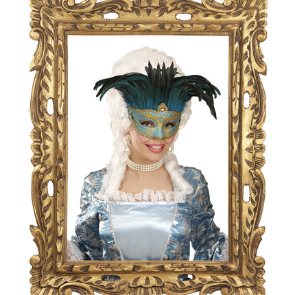 Widmann SRL Blauwe oogmaskers