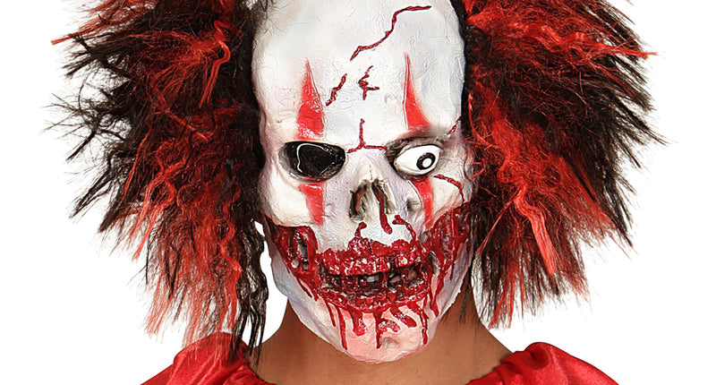 Widmann SRL Horror clown masker rood zwart