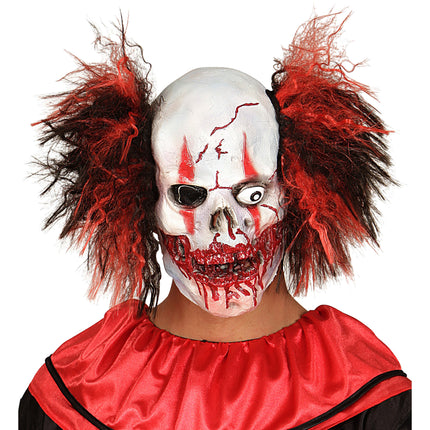 Widmann SRL Horror clown masker rood zwart