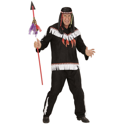 Widmann SRL Indianen kostuum zwart Jones maat S