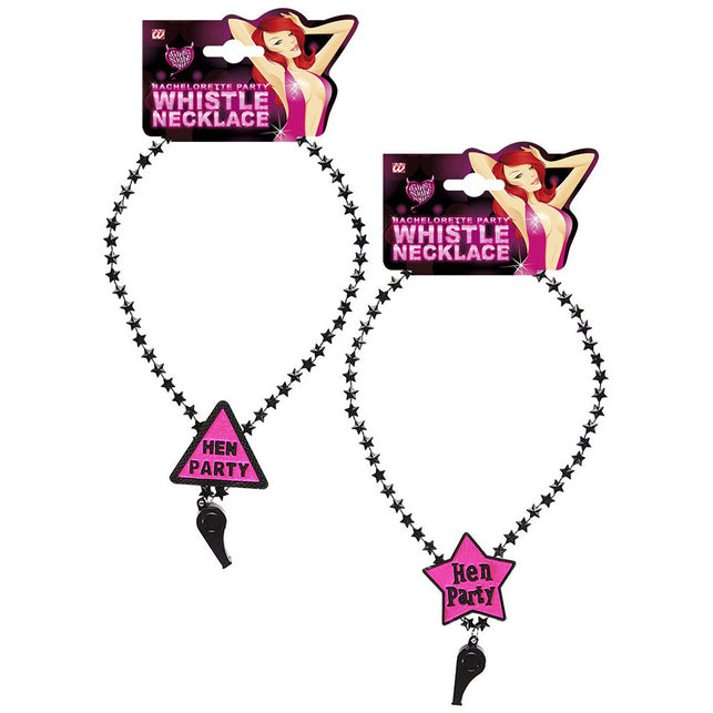Widmann SRL Ketting vrijgezellenfeest met fluitje Hen
