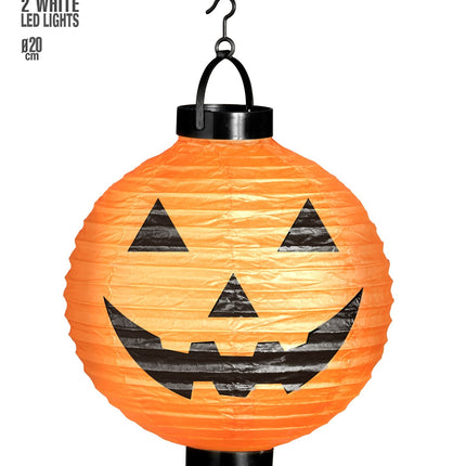 Widmann SRL Lantaarn pompoen led licht incl. batterij 20 cm