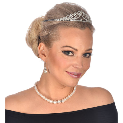 Widmann SRL Tiara met strass steentjes